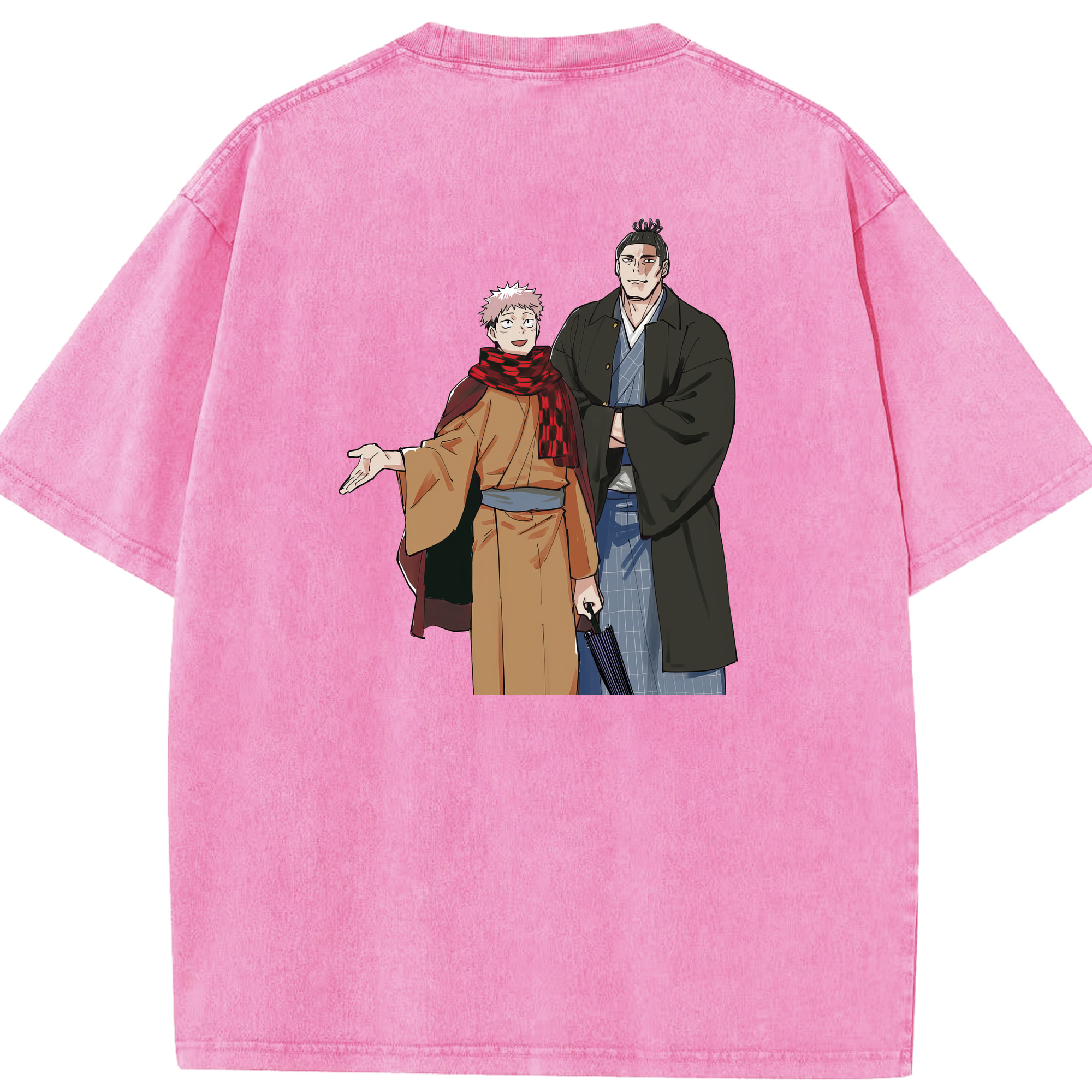 （画像用） 呪術廻戦 Jujutsu Kaisen 綿100% ヴィンテージ風 半袖Tシャツ（背面プリント）